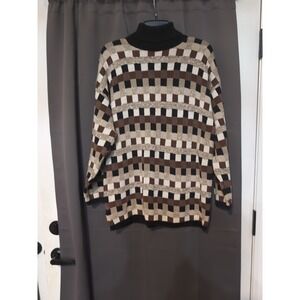 Pierre Cardin‎ Medium Knit Sweater, Vintage Turtleneck Sweater, Multicolor